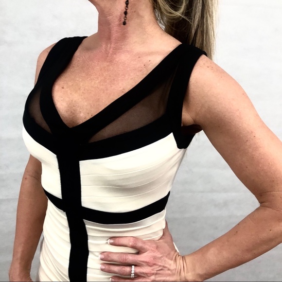 JAX Sleeveless Dress, V-Neck Sheath Dress Size 2 - Picture 3 of 8